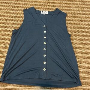Lev Apparel Jenny Tank- Steel Blue size M